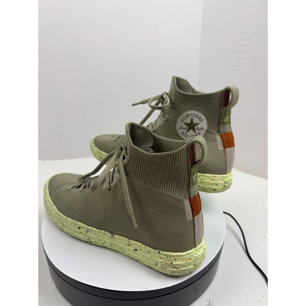Converse Chuck Taylor All Star Crater Knit Olive Green Mens 8.5 W10.5 High Ankle - Picture 3 of 16